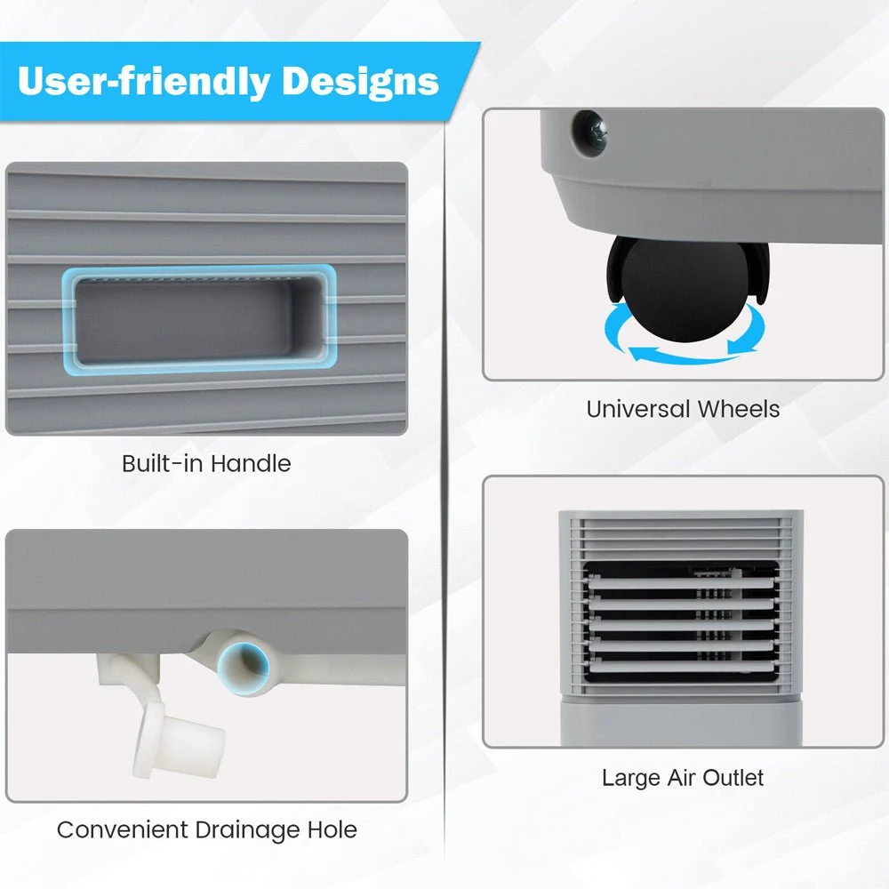 10K BTU Portable Room Air Conditioner Unit With Dehumidifier And Fan Mode - Image 12