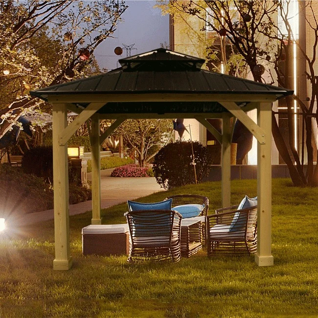 [10x10FT] Premium Outdoor Patio Hardtop Gazebo W/ Double Steel Roof (91201291) - Image 13
