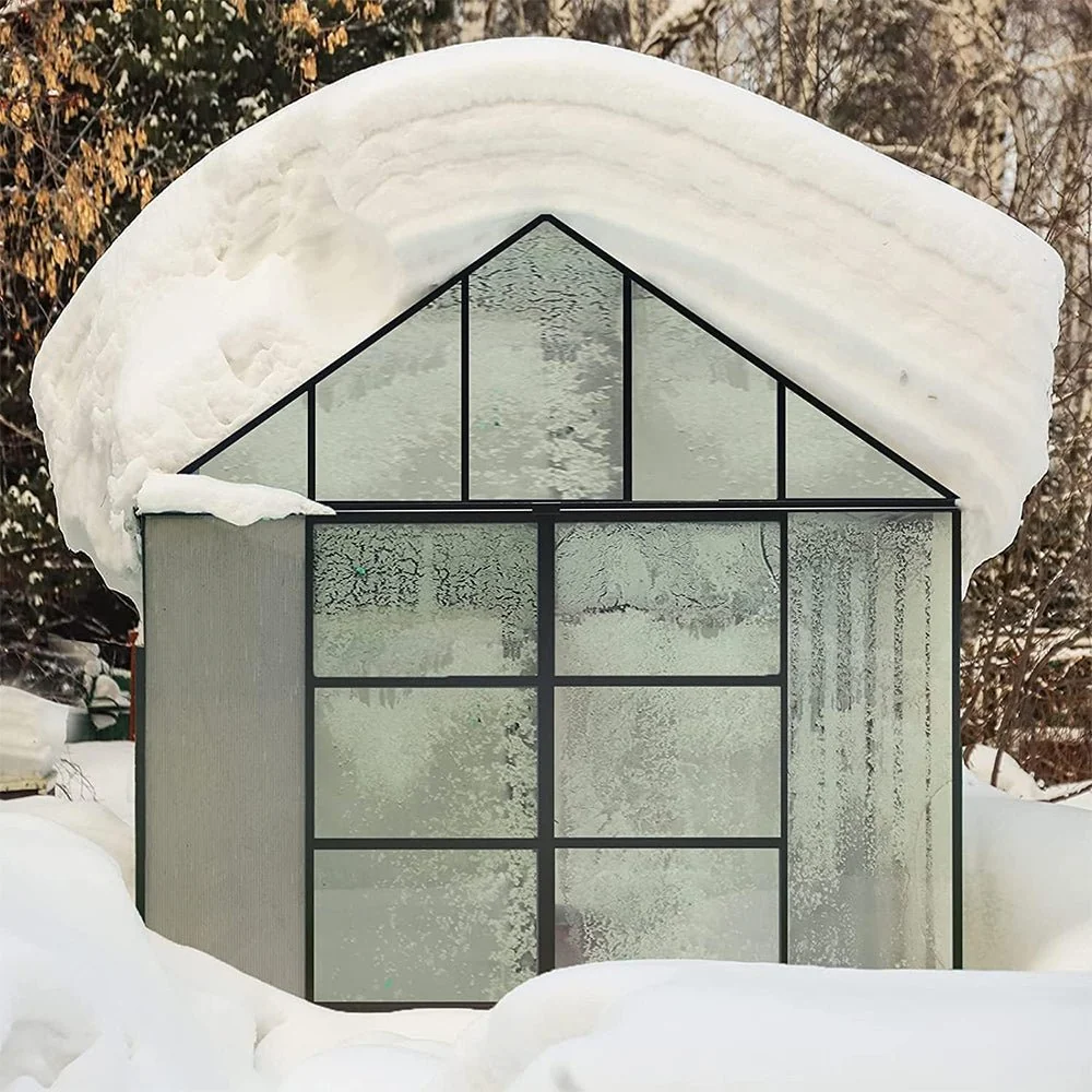 [10x12FT] Heavy Duty Outdoor Walk-In Polycarbonate Patio Greenhouse With Sliding Doors & Vents - Image 7