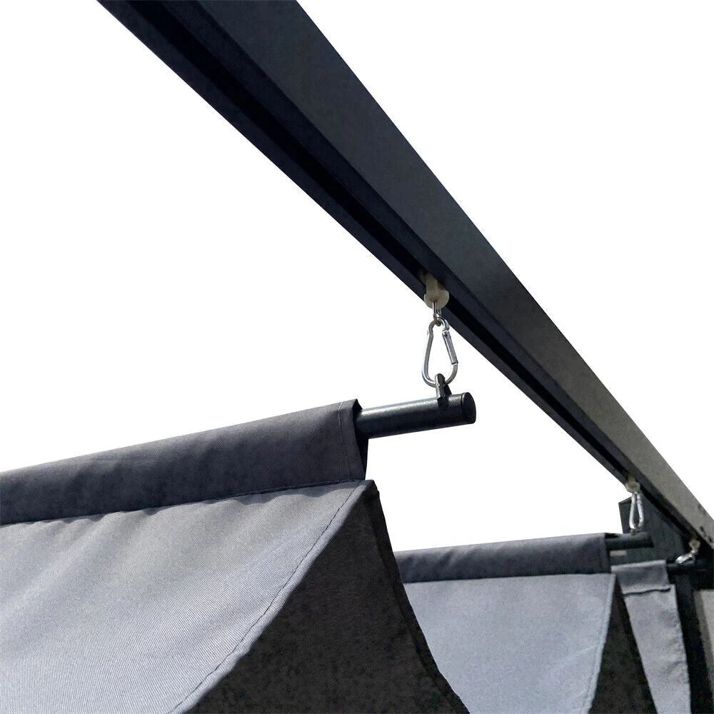 [10x13FT] Premium Outdoor Patio Retractable Pergola With Canopy (97201864) - Image 3