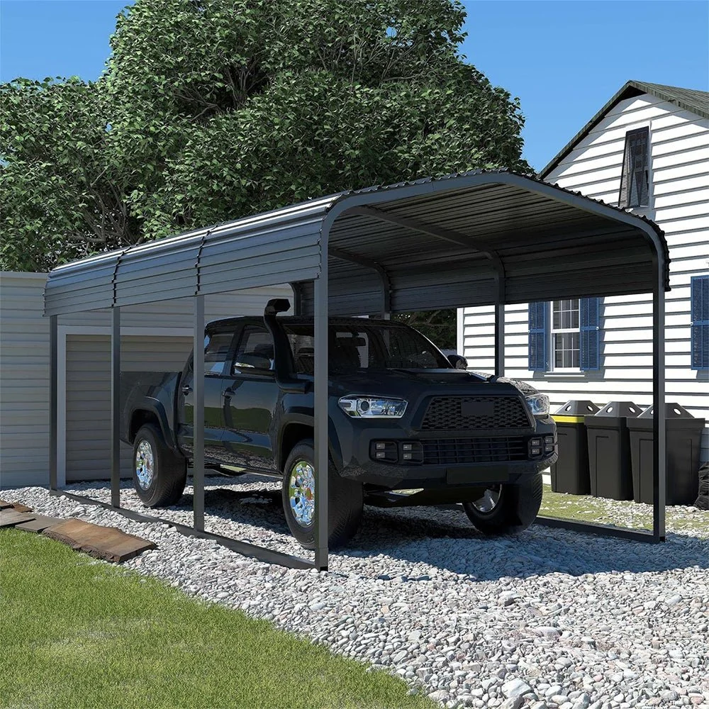 [10x15FT] MPT Large Heavy Duty Outdoor Metal Carport For Cars, Trucks And Boats