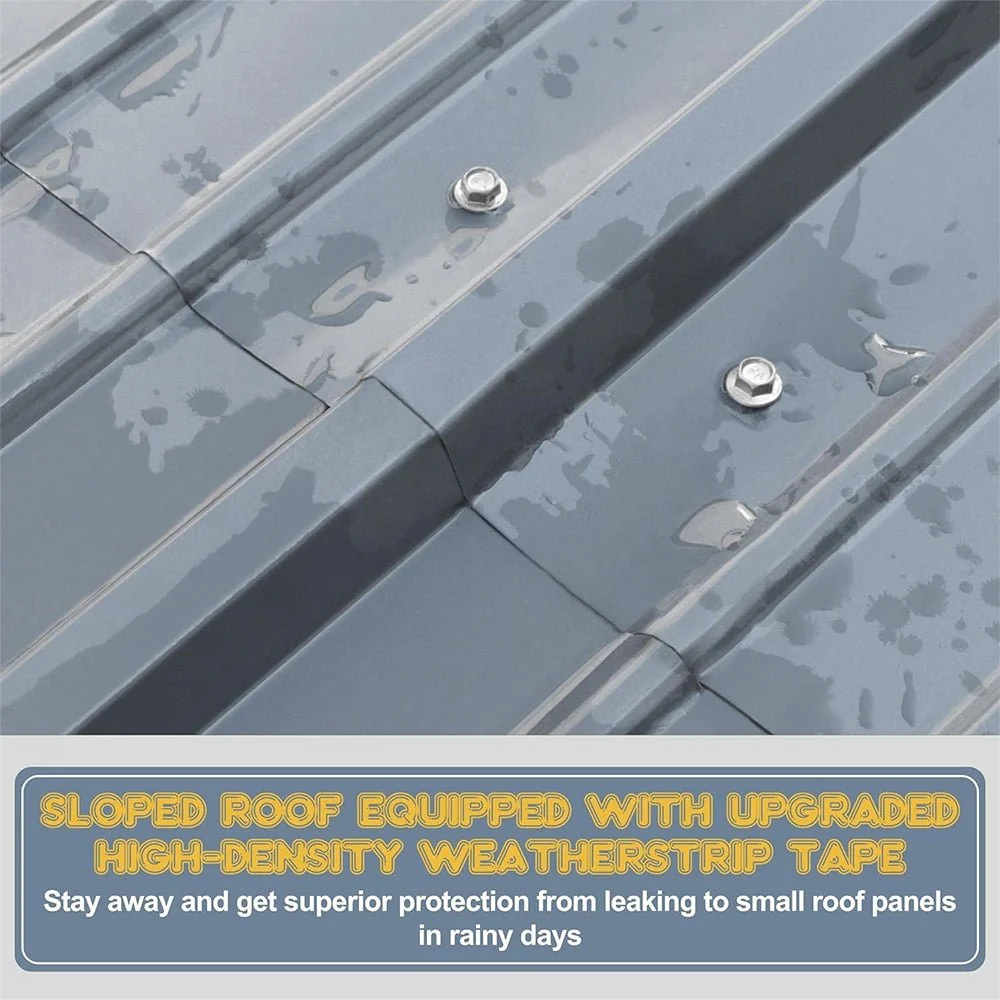[10x15FT] MPT Large Heavy Duty Outdoor Metal Carport For Cars, Trucks And Boats - Image 3