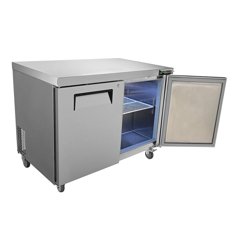 12.9 Cu.Ft 2 Door Commercial Stainless Steel Worktop Undercounter Refrigerator, 48" (95413725) - Image 8