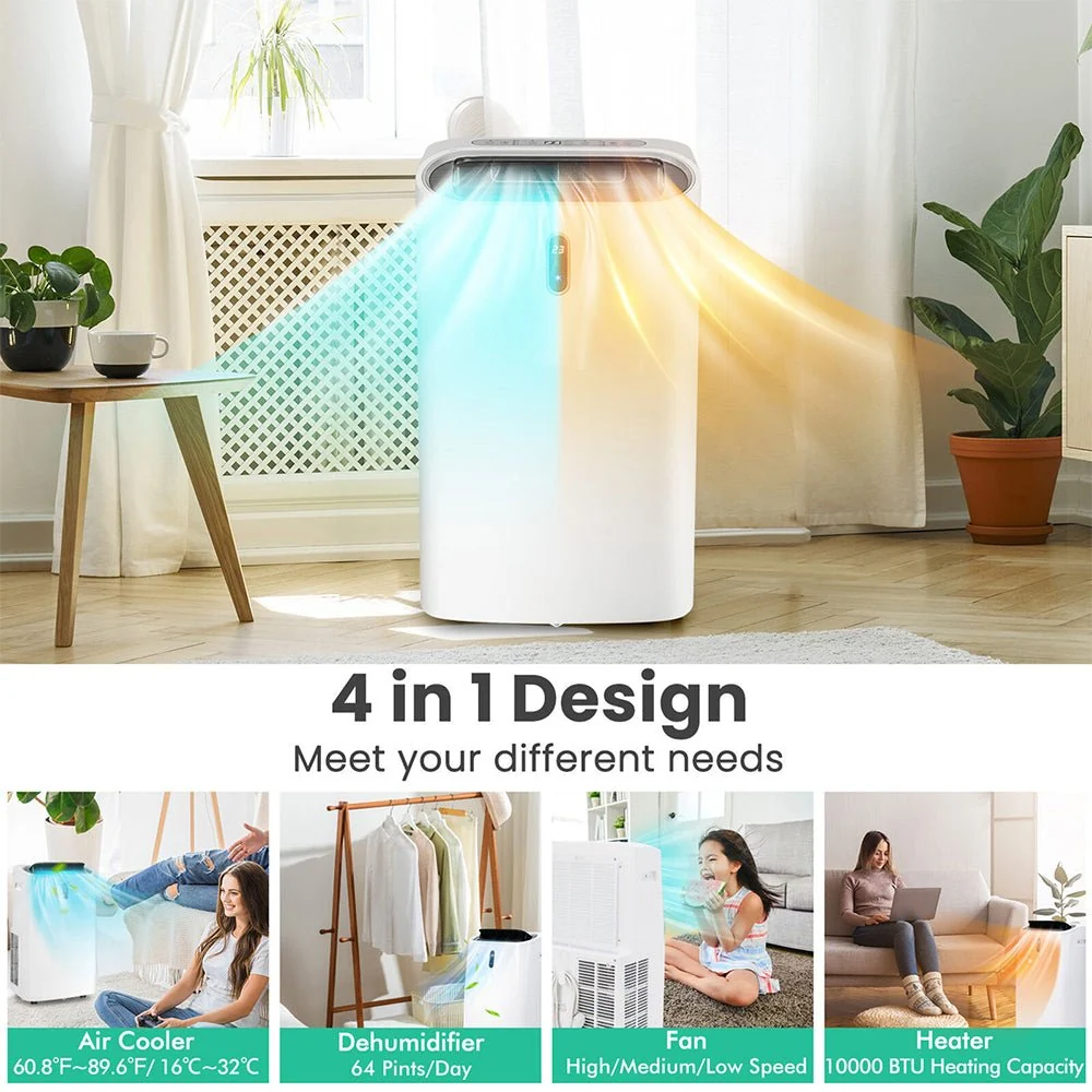 12K BTU Portable Freestanding AC Unit With Remote & App Control (93471825) - Image 8