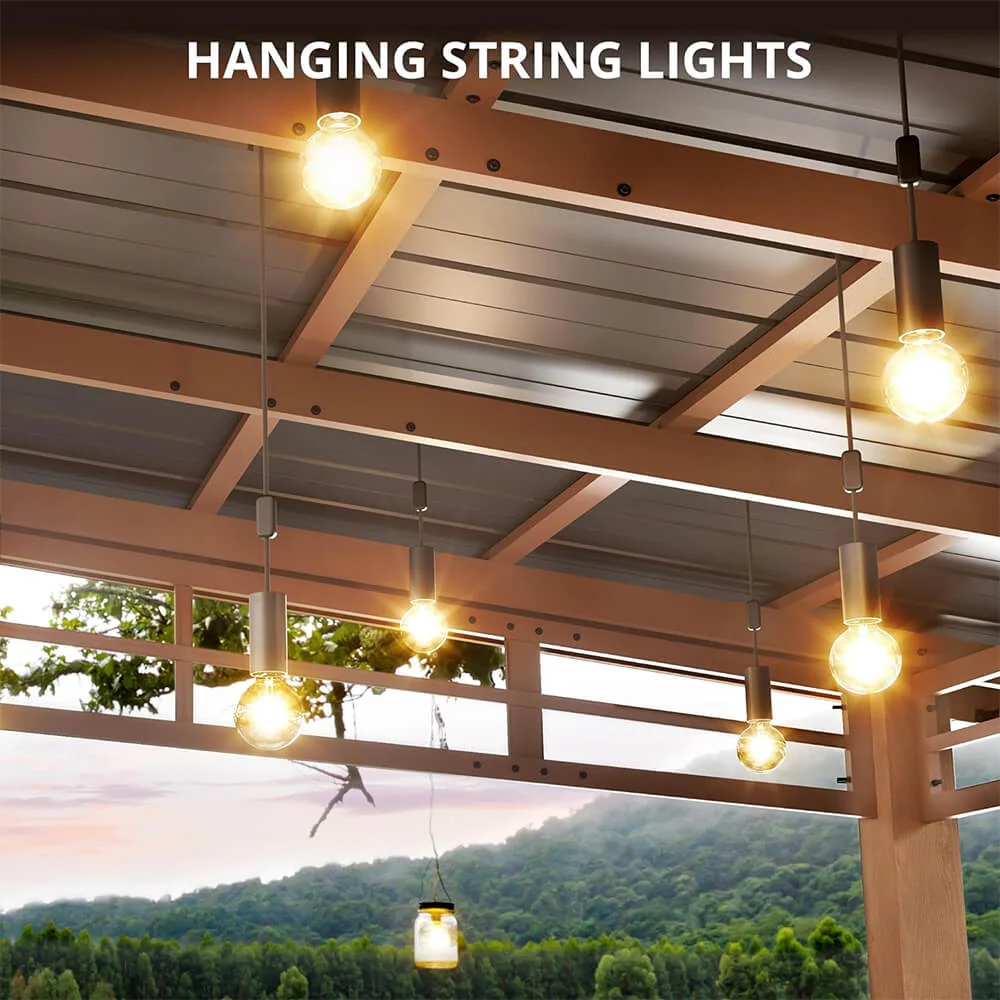 [12x14] Heavy Duty Outdoor Hardtop Wood Frame Gazebo Canopy With Metal Roof & Curtains - Image 2
