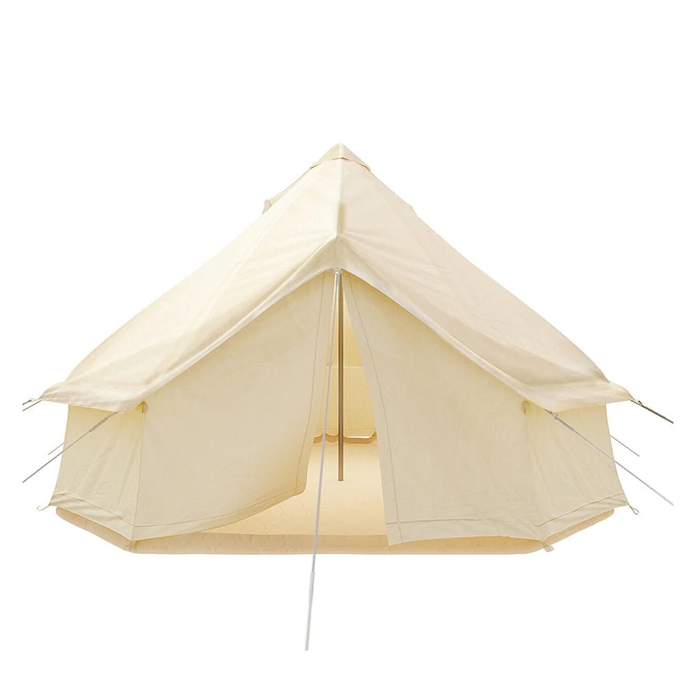 13FT Outdoor Glamping Yurt Teepee Canvas Camping Bell Family Waterproof Tent W/ Stove Jack - Image 6