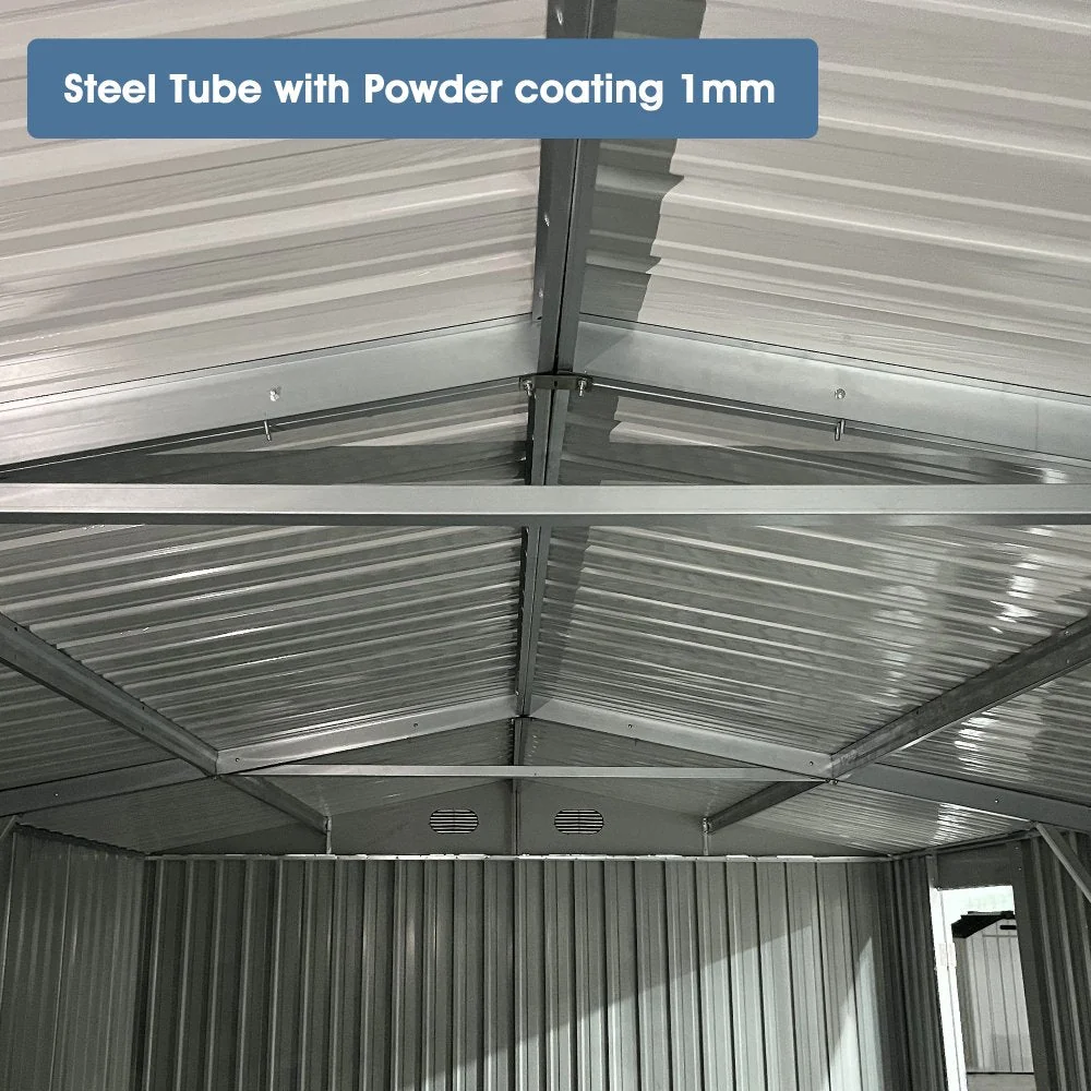 [13x19FT] Extra Large Premium Heavy Duty UV Resistant Metal Garage Shed - Image 10