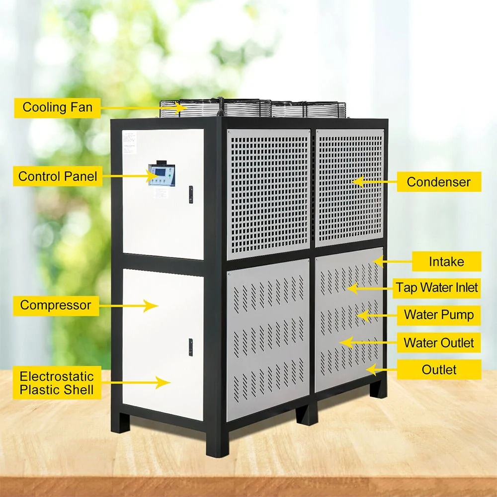 15 Ton Smart Air-Cooled SS Industrial Water Chiller With LCD Display & 150L Water Tank, 15HP (95201436) - Image 10