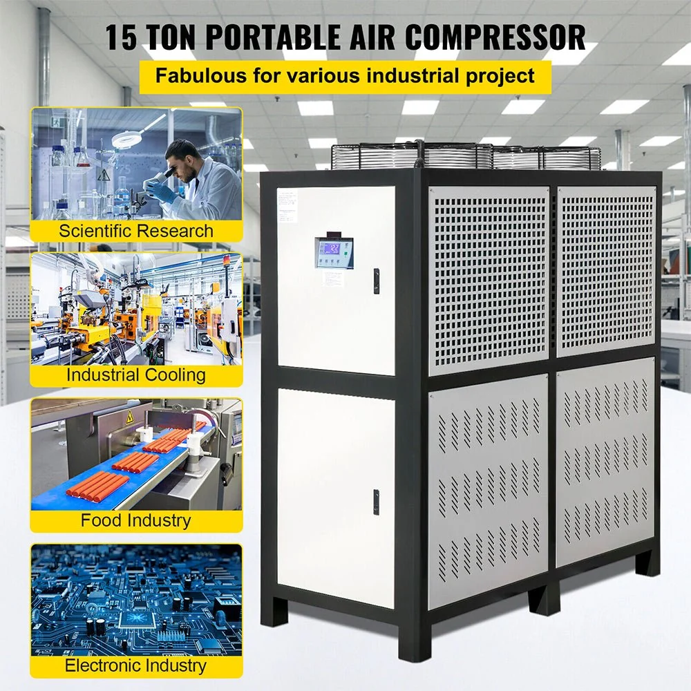 15 Ton Smart Air-Cooled SS Industrial Water Chiller With LCD Display & 150L Water Tank, 15HP (95201436) - Image 4