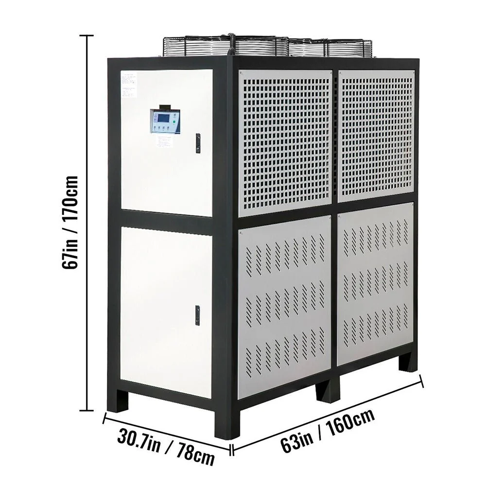 15 Ton Smart Air-Cooled SS Industrial Water Chiller With LCD Display & 150L Water Tank, 15HP (95201436) - Image 9
