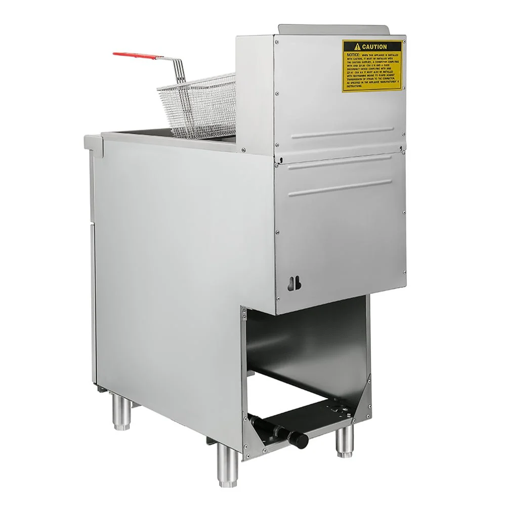 150K BTU Commercial Stainless Steel Gas Powered Floor Deep Fryer With Baskets, 90-95 LBS (95364271) - Image 3