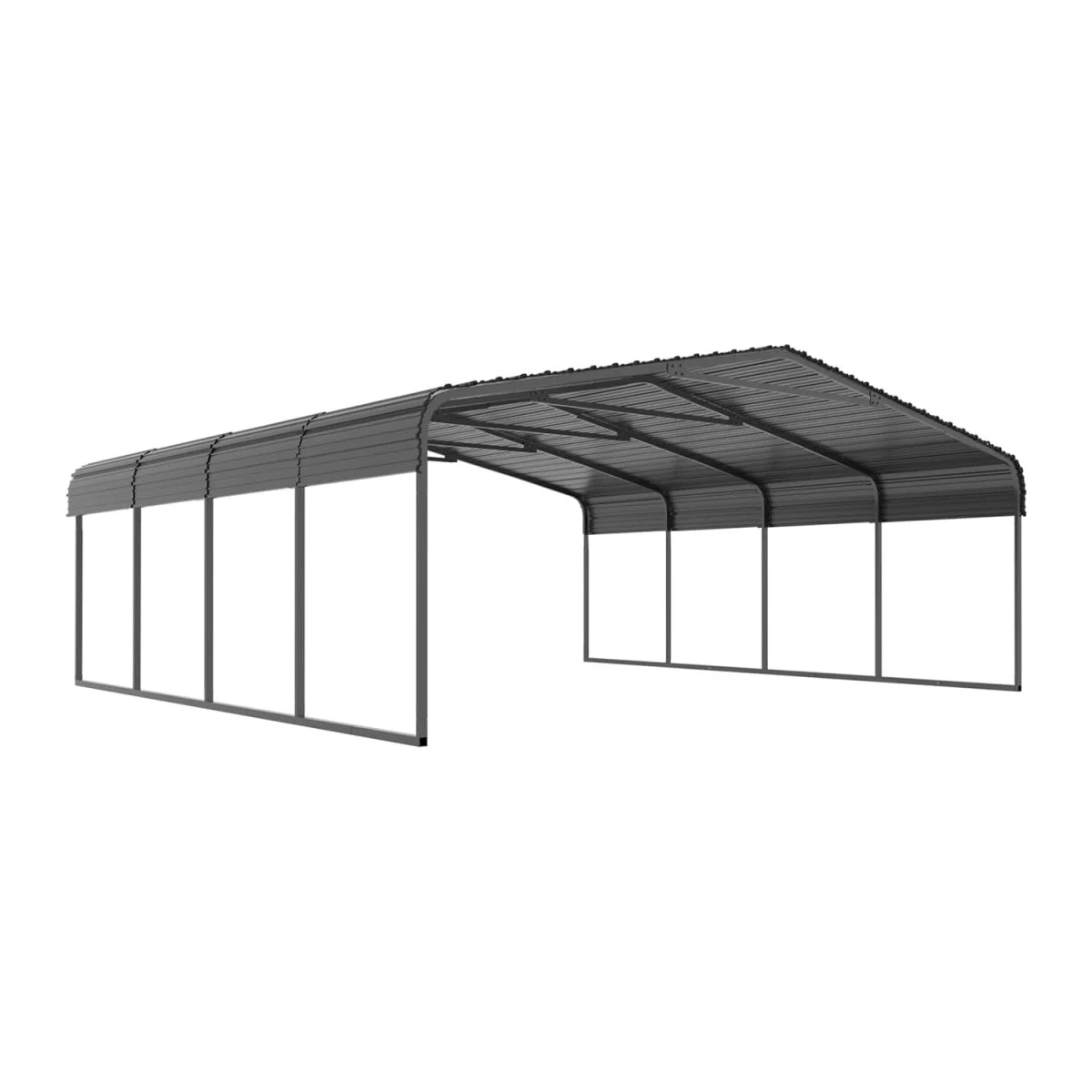 [20x20FT] MPT Extra Large Premium Heavy Duty Outdoor Metal Carport Shelter - Image 6