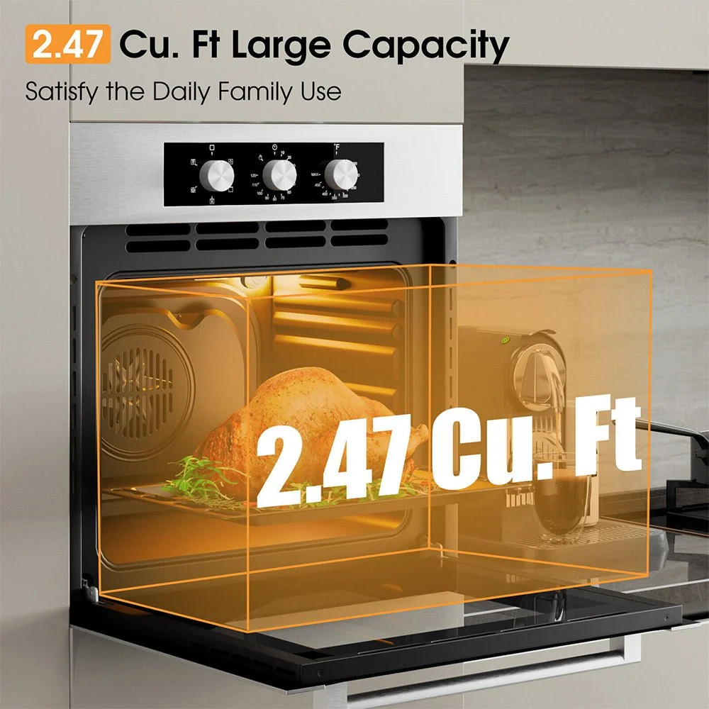 24" Premium High Temperature Single Electric Powered Wall Oven, 2300W (91304862) - Image 6