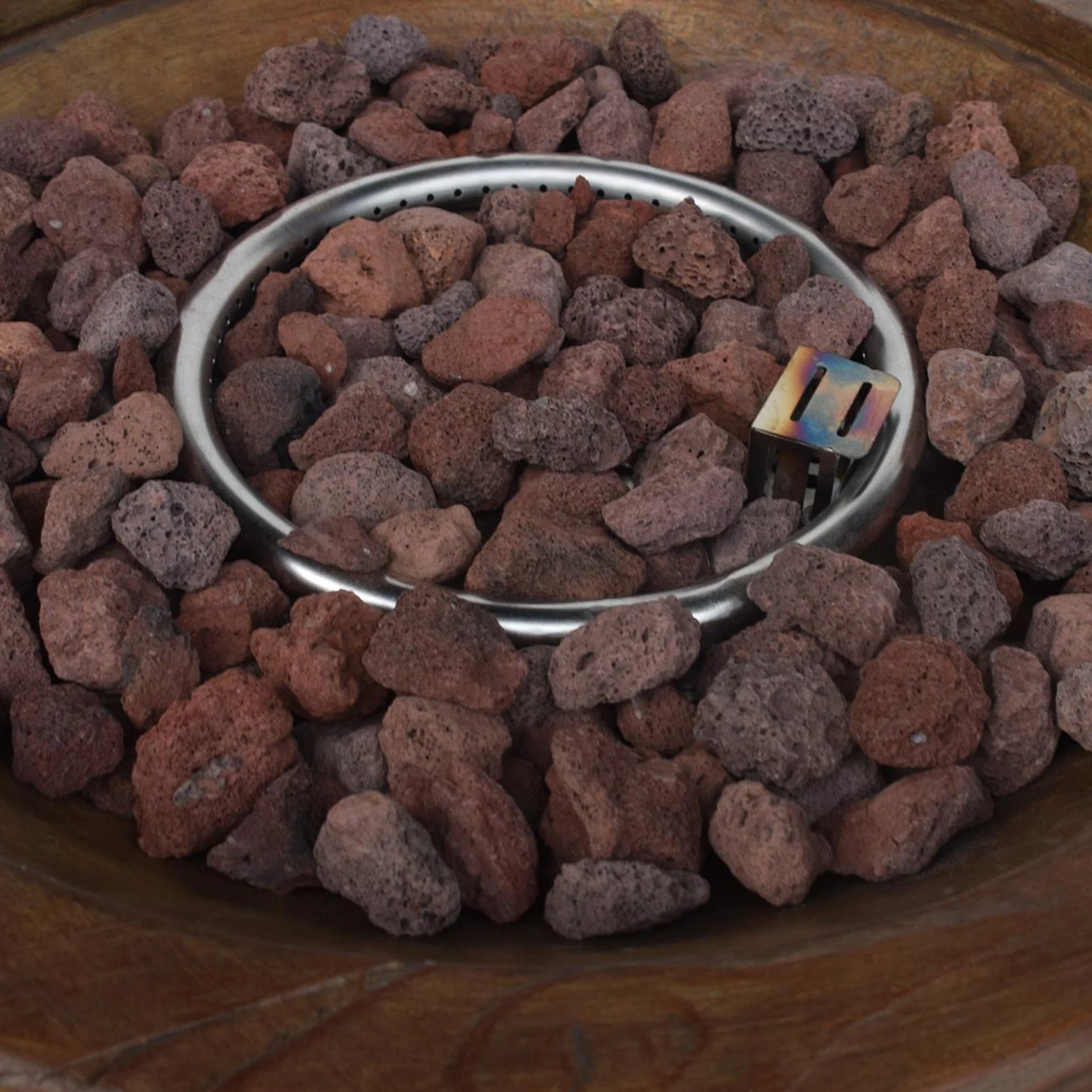 25" Round 40K BTU Liquid Propance Concrete Fire Pit (SAK88764) - Image 14