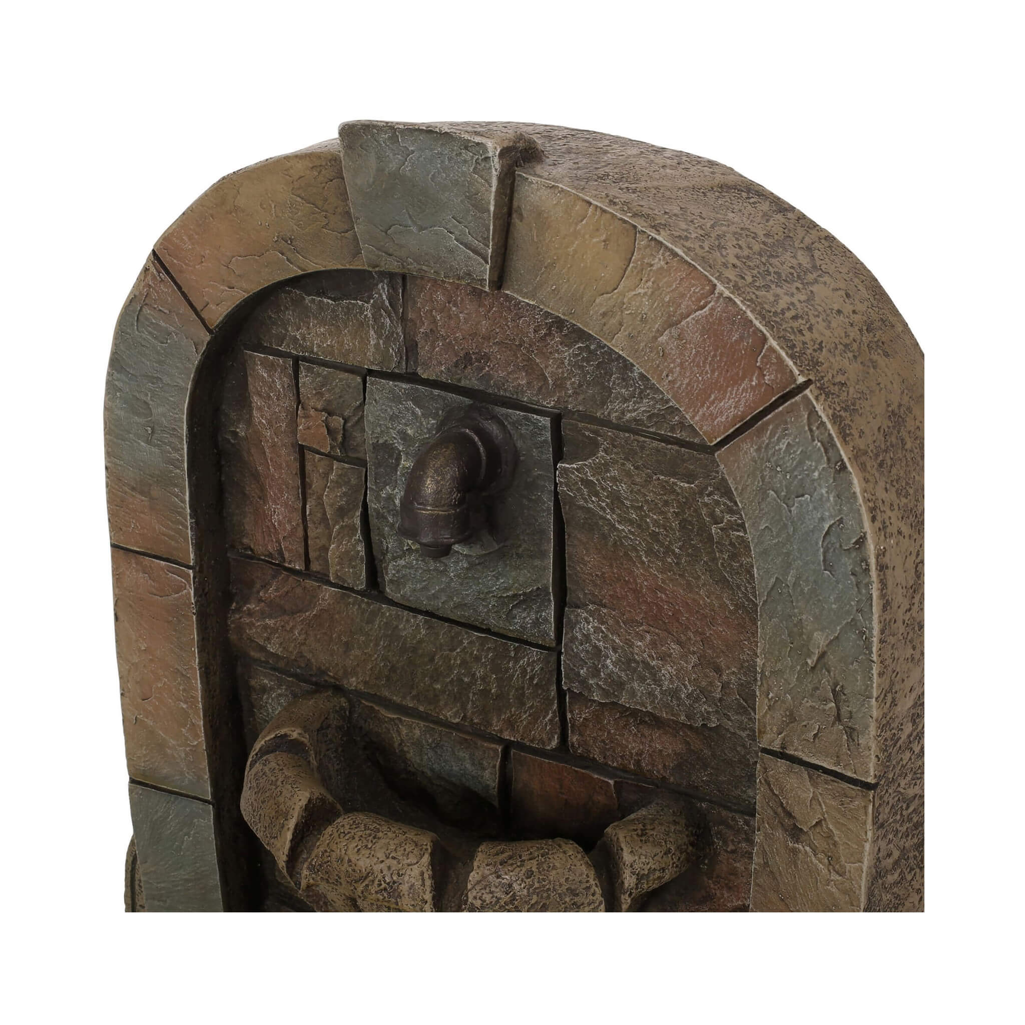 29" Tall Outdoor Weather-Resistant Faux Stone Floor Fountain (SAK63421) - Image 11