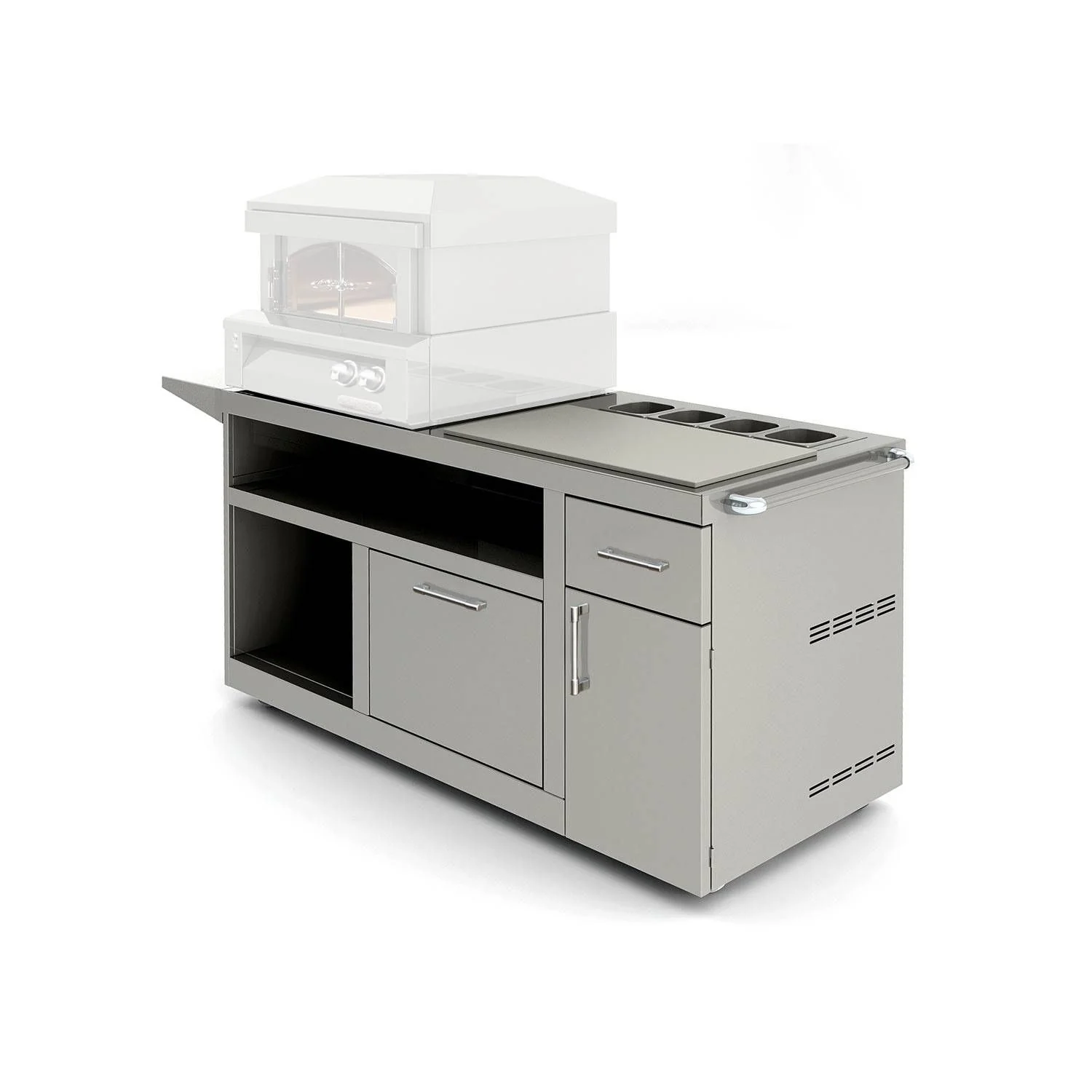 Alfresco 30" Deluxe Pizza Oven Prep Cart