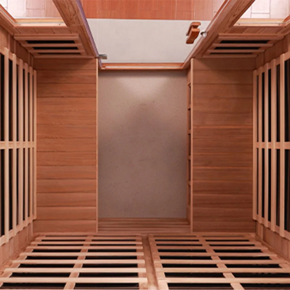 4-Person Luxury Low EMF Outdoor FAR Infrared Home Sauna With Bluetooth Audio, 2050W (96415372) - Image 6
