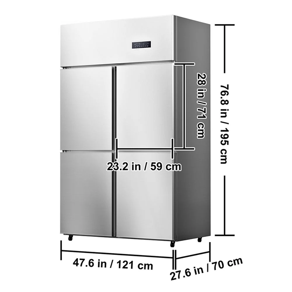 48" Heavy Duty Stainless Steel Commercial Upright Refrigerator With Dual Temperature Control (93172546) - Image 14
