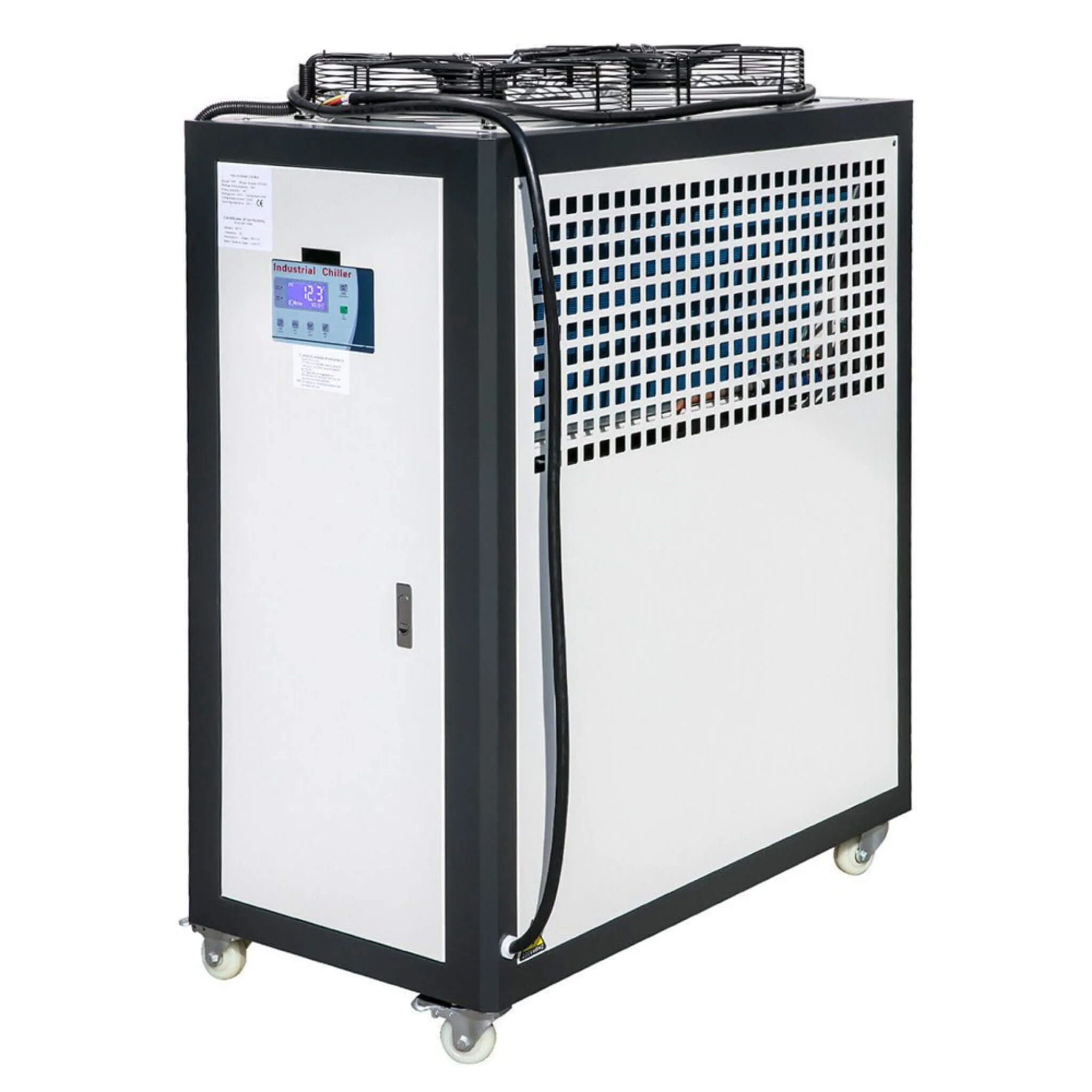 5 Ton Smart Air-Cooled SS Industrial Water Chiller With LCD Display & 53L Water Tank, 5HP - Image 3
