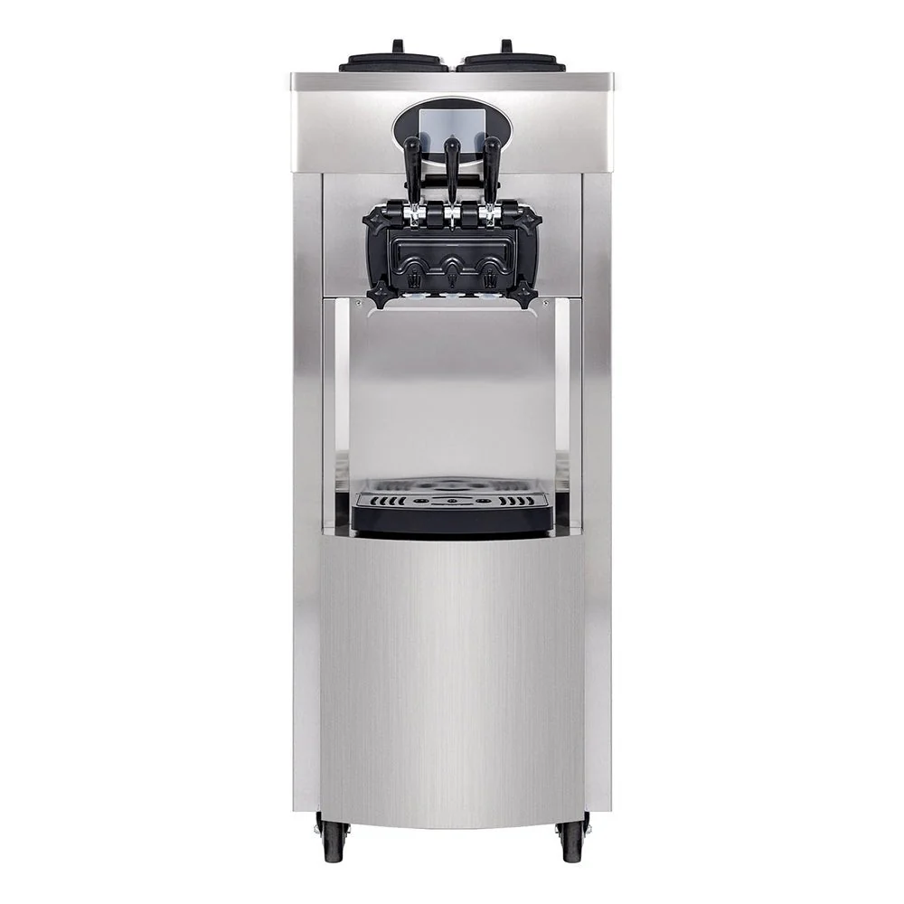 53" Freestanding 3 Flavors Commercial Soft Serve Yogurt Ice Cream Machine Maker With Auto Clean (92574031)