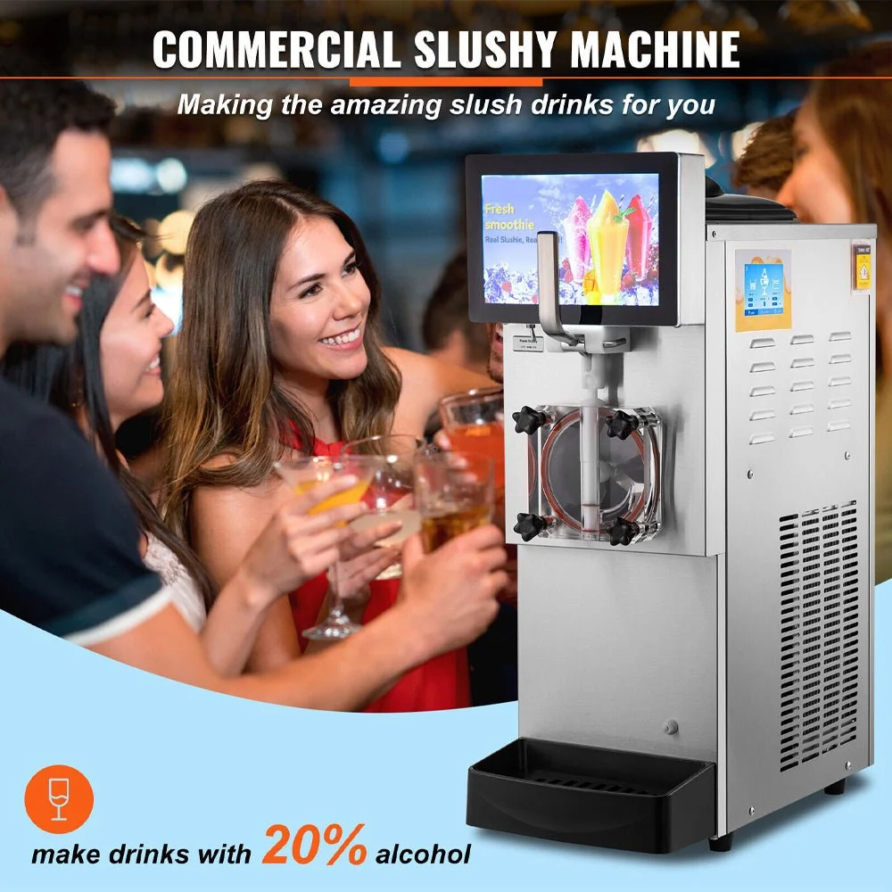 8L Commercial Single Frozen Margarita Ice Slushy Drink Maker Machine, 1050W (97420618) - Image 3
