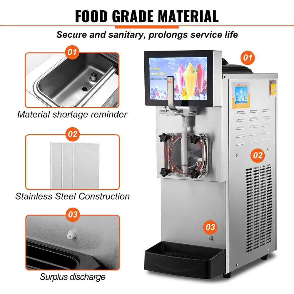 8L Commercial Single Frozen Margarita Ice Slushy Drink Maker Machine, 1050W (97420618) - Image 7