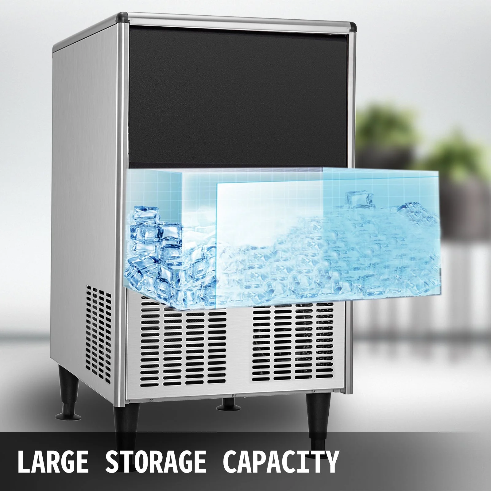 95LBS 110V/510W Freestanding Commercial Ice Cube Maker Machine (91312343) - Image 9