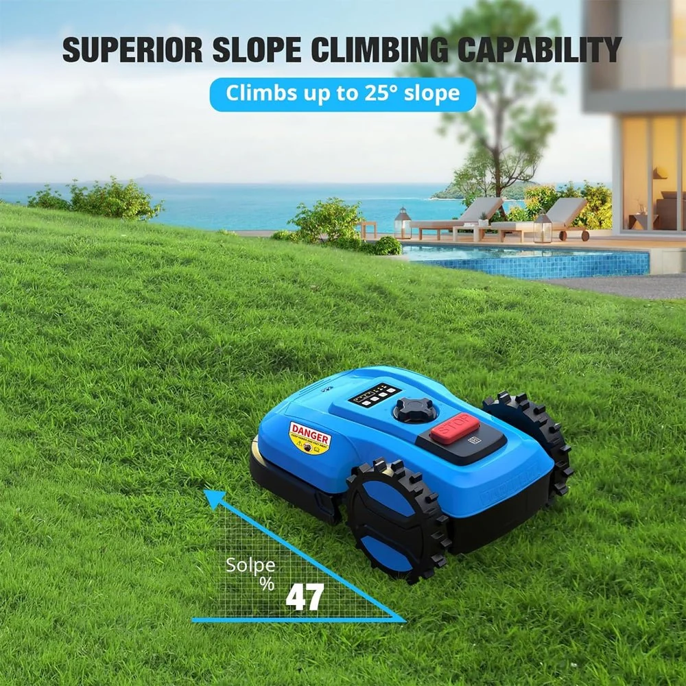 ACM 20V/4.0AH Smart Self-Charging Powerful Electric Automatic Lawn Mower With App Control (92468315) - Image 6