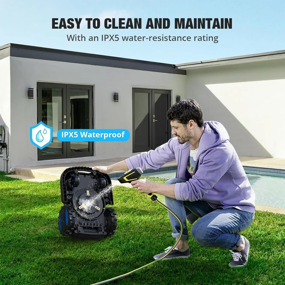 ACM 20V/4.0AH Smart Self-Charging Powerful Electric Automatic Lawn Mower With App Control (92468315) - Image 9