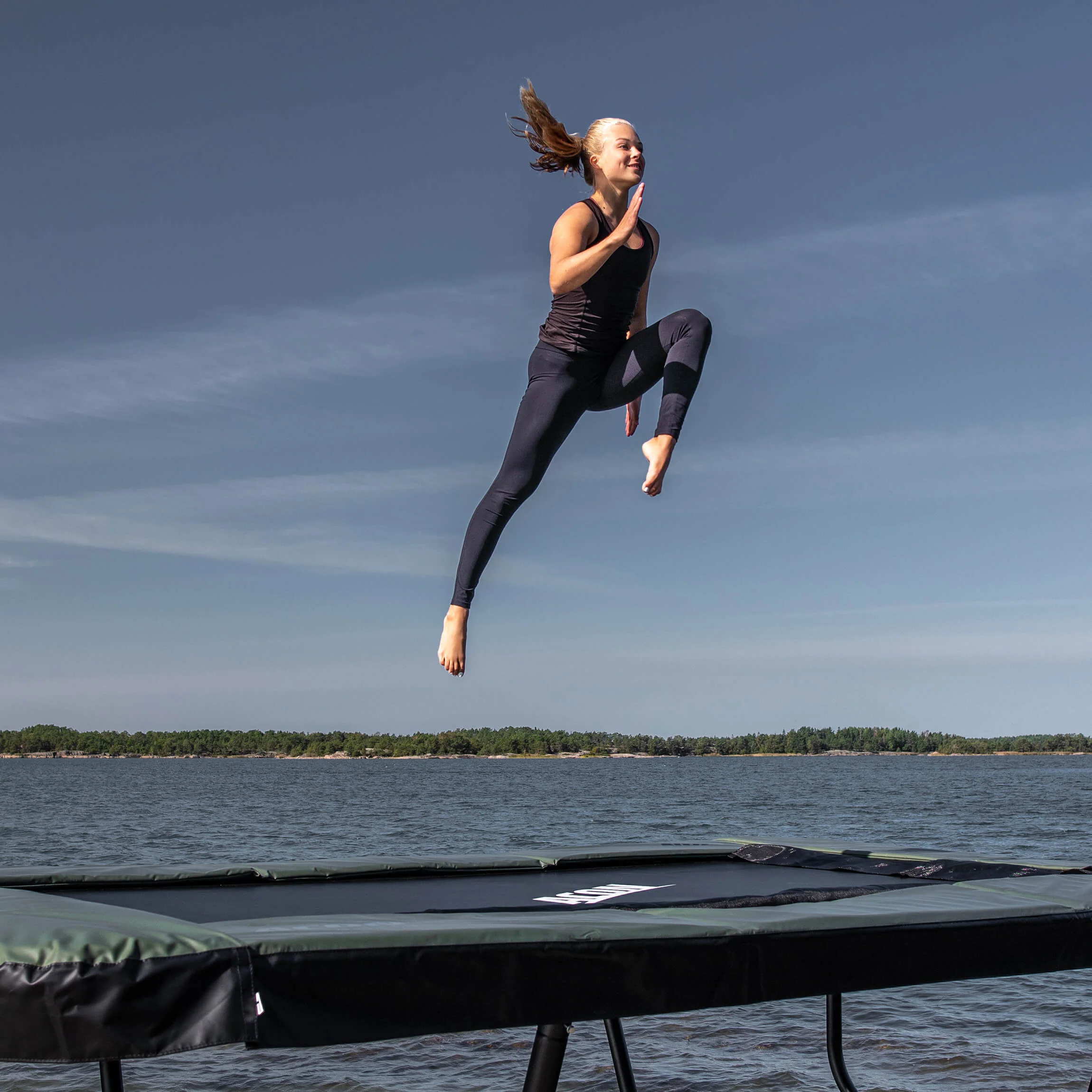 ACON 13 HD PRO Rectangular Trampoline with Net and Ladder - Image 2