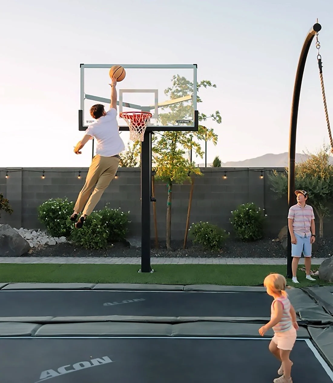 ACON 16 HD PRO Rectangular Trampoline with Net and Ladder - Image 11