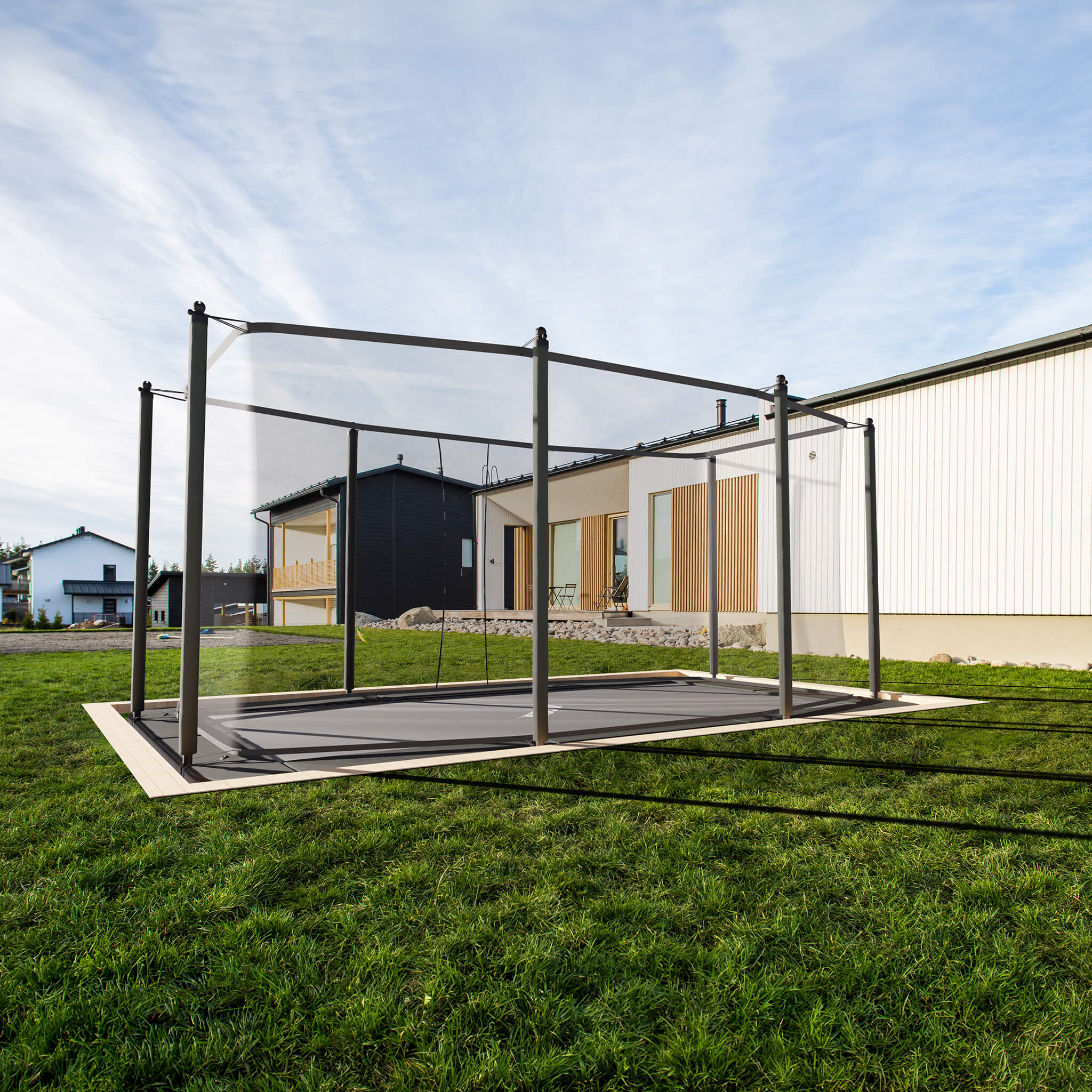 ACON 16 HD PRO Rectangular Trampoline with Net and Ladder - Image 9