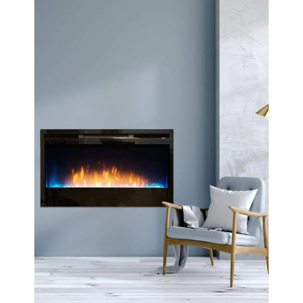 American Hearth 34-inch Nexfire Linear Electric Fireplace EBL34 - Image 3