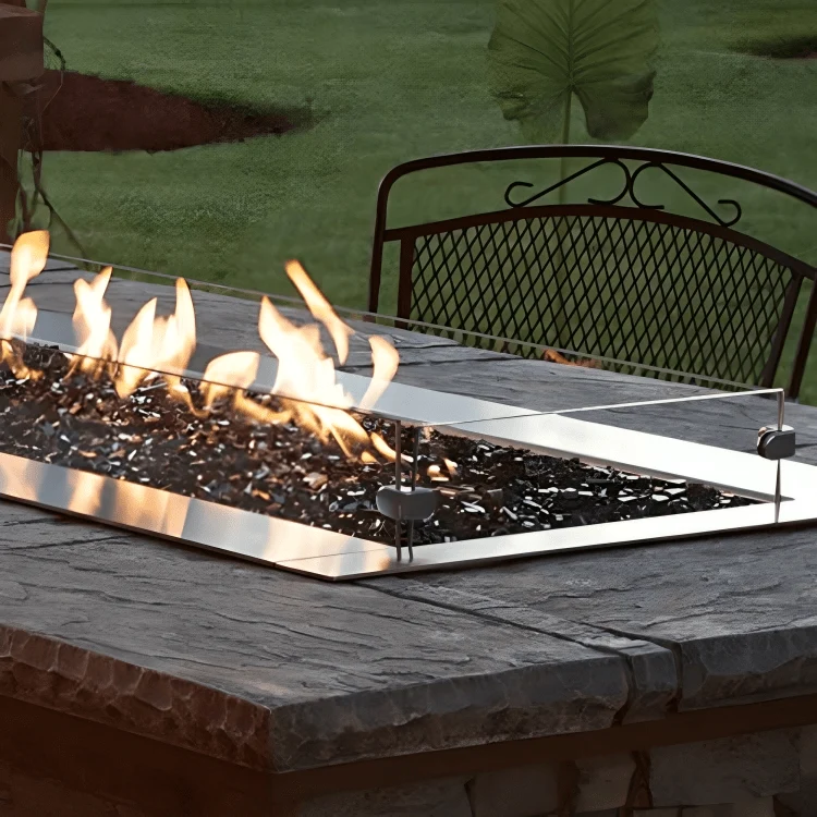 American Hearth 60-inch Tall Wind Deflector Glass WG604LT