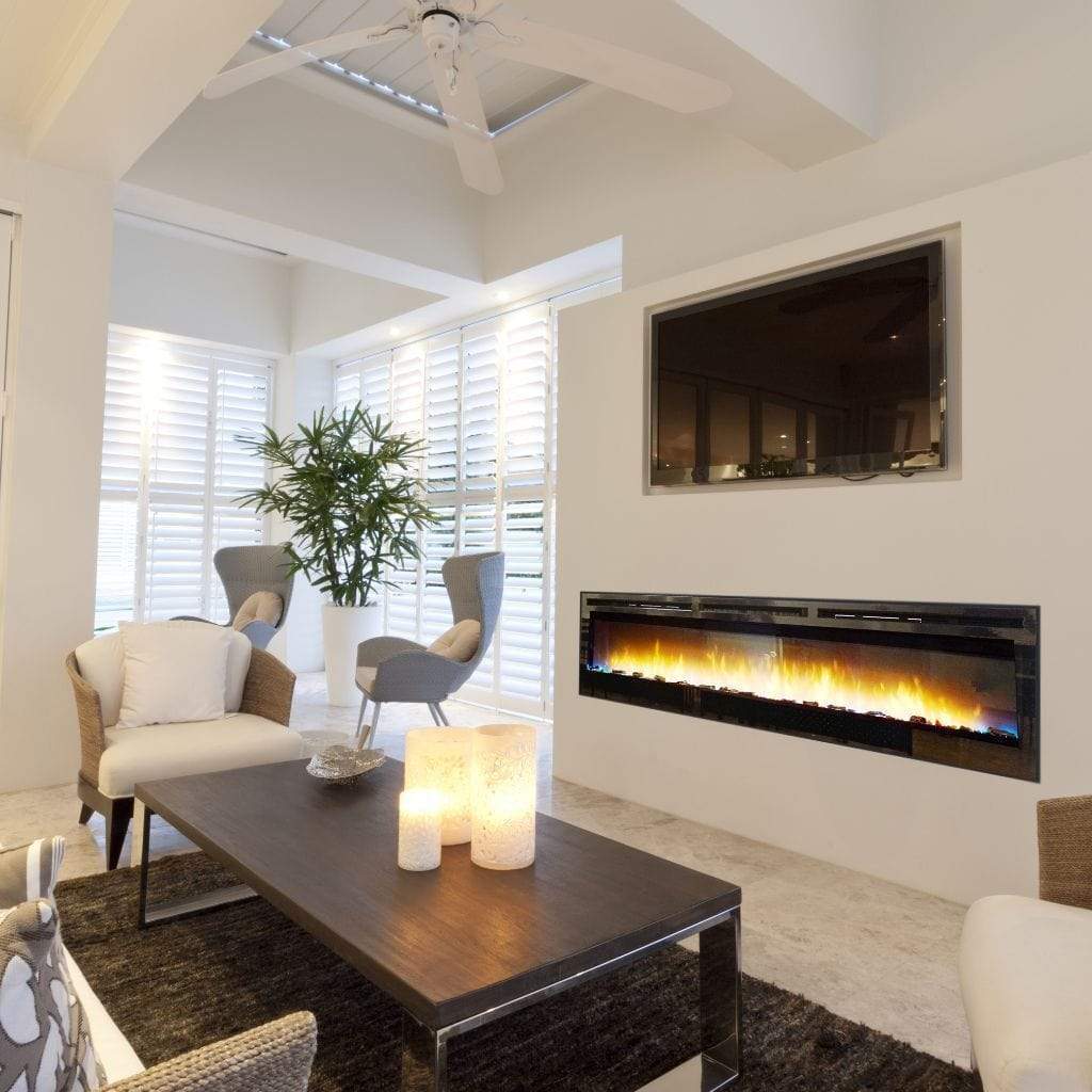 American Hearth 74-inch Nexfire Linear Electric Fireplace EBL74 - Image 3