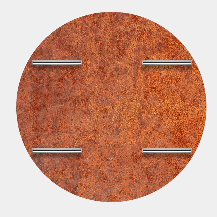 Arteflame 40" Corten Steel Fire Pit Cover - Heavy Duty Protection - Image 3