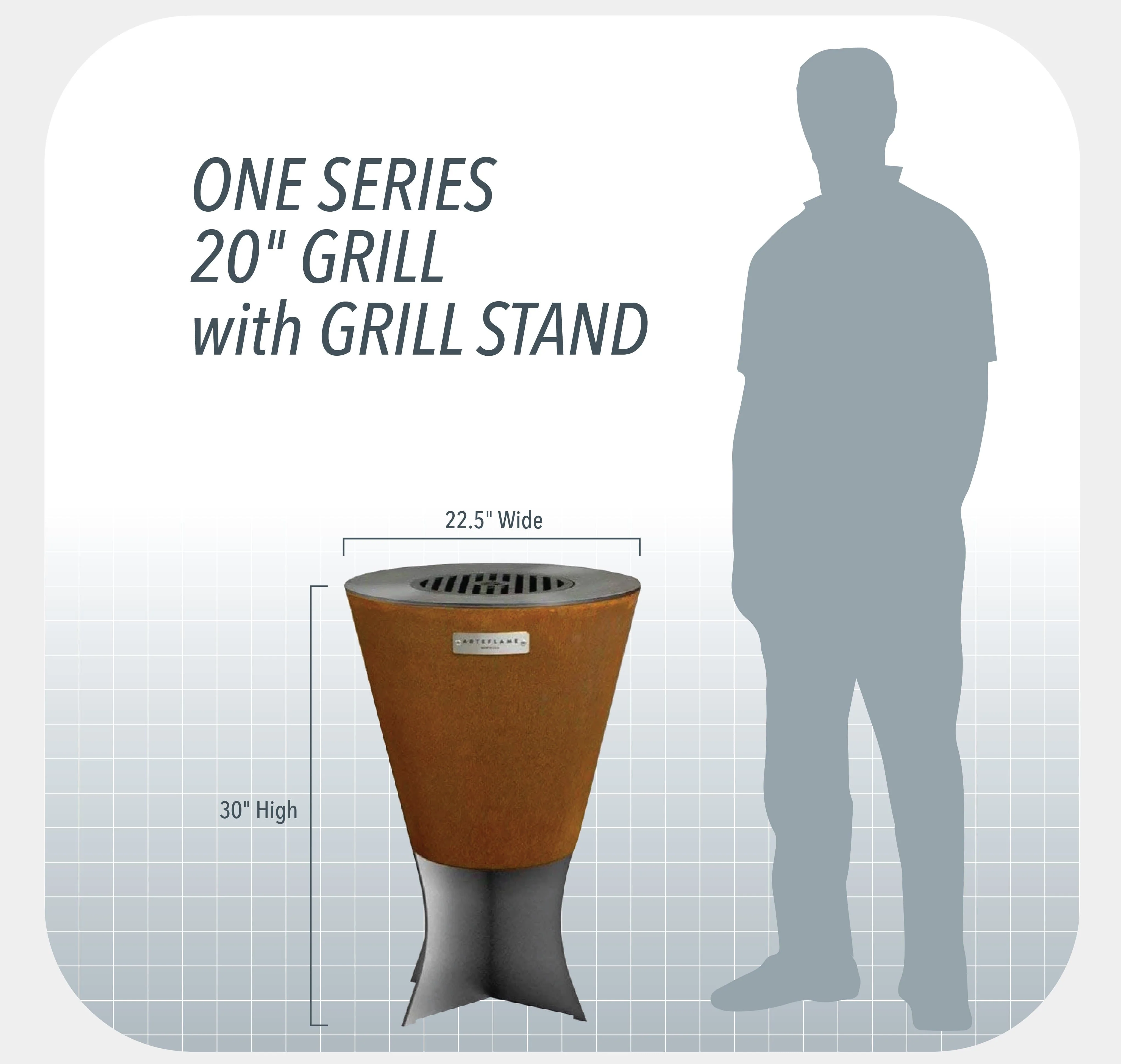Arteflame One20 Grill Stand - Adjustable for Coffee to Table Height - Image 5