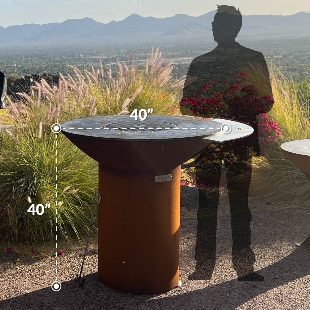 Arteflame XXL 40" Grill - High Round Base - Image 3