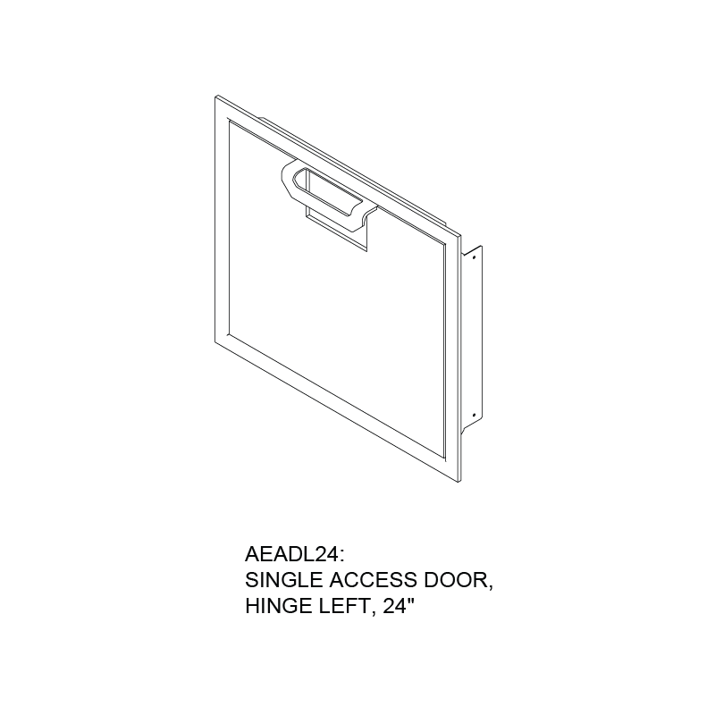 Aspire By Hestan 24" Hinged Right With Single Access Door - AEADR24 - Image 10