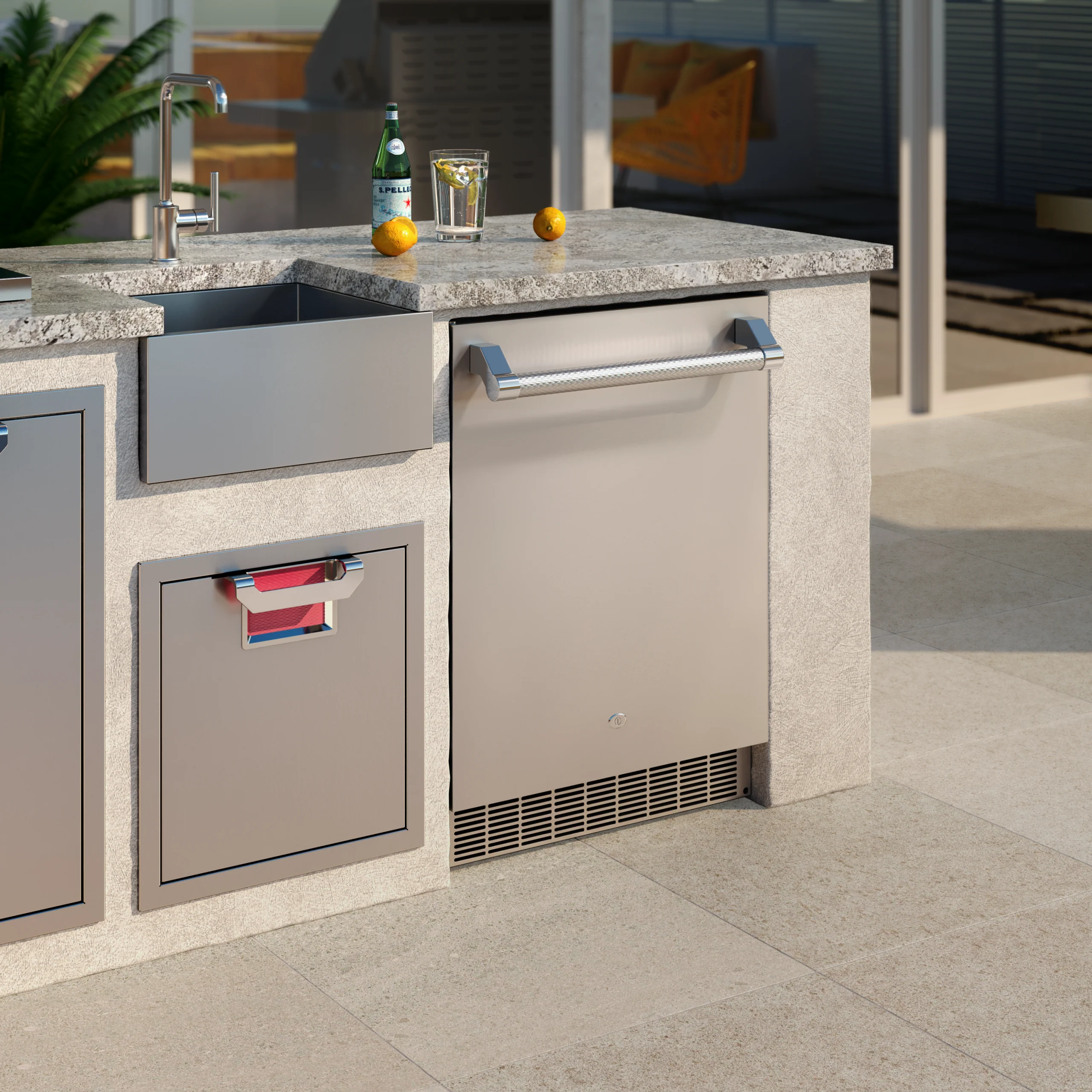 Aspire By Hestan 24" Outdoor Undercounter Refrigerator With Lock & Solid Reversiblr Door - ERS24 - Image 3