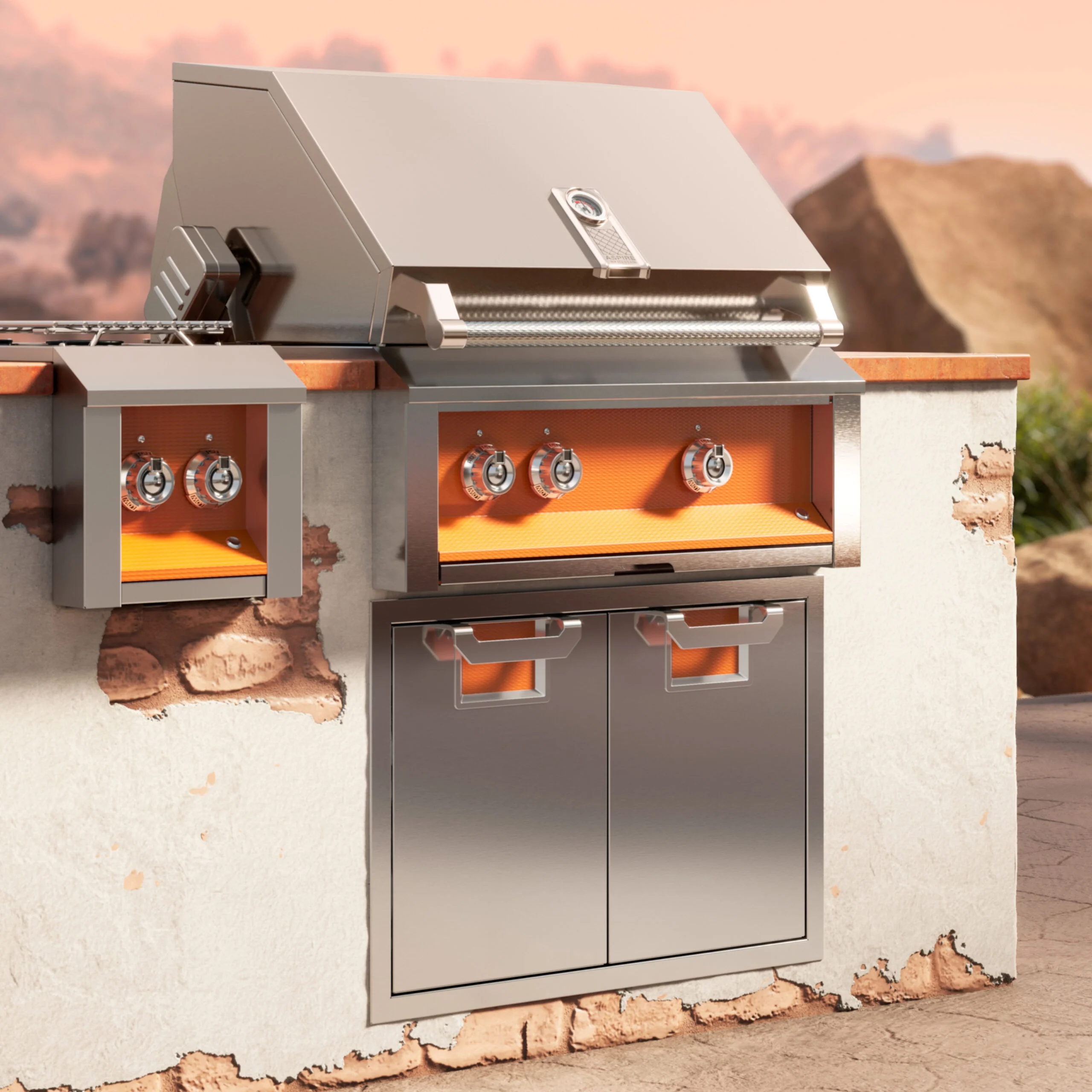 Aspire By Hestan 30" Outdoor Built-In Grill with 2 U-Burner & Rotisserie - EABR30 - Image 10