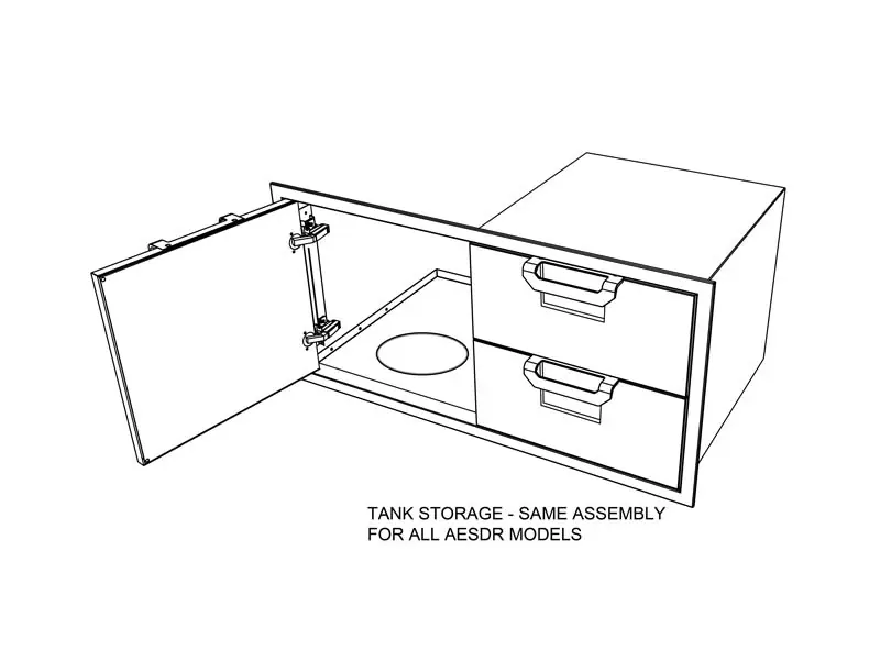 Aspire By Hestan 36" Double Drawer & Storage Drawer Combination - AESDR36 - Image 4