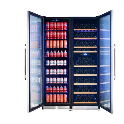 Avellina 48" Triple Zone Wine & Beverage Cooler – 31.8 cu.ft, 427 Cans & 94 Bottles, Blue LED Lighting - Image 2