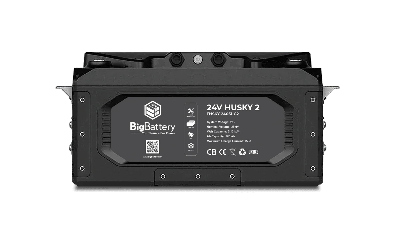 BigBattery 24V HUSKY 2 – LiFePO4 – 200Ah – 5.12kWh Lithium Battery - Image 3