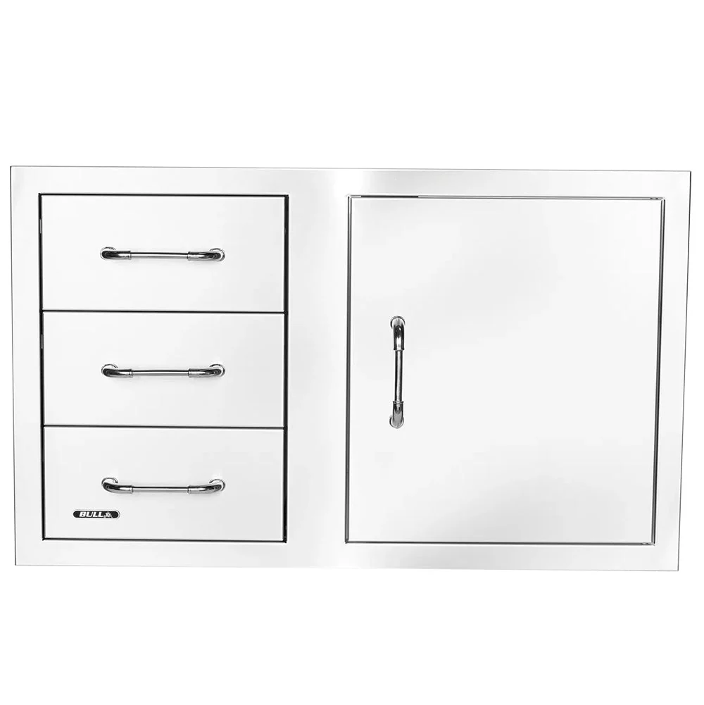 Bull Access Door with Three Drawer Combo, 38-Inch - Image 3