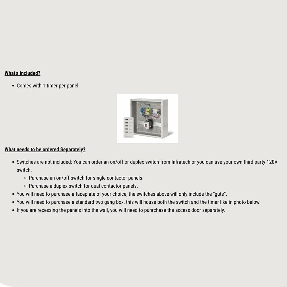 Bull Dual Heater Contactor Panel with Digital Timer - Image 3