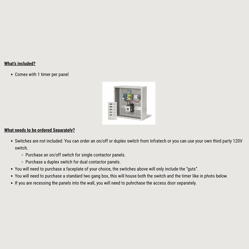 Bull Single Heater Contactor Panel with Digital Timer - Image 3
