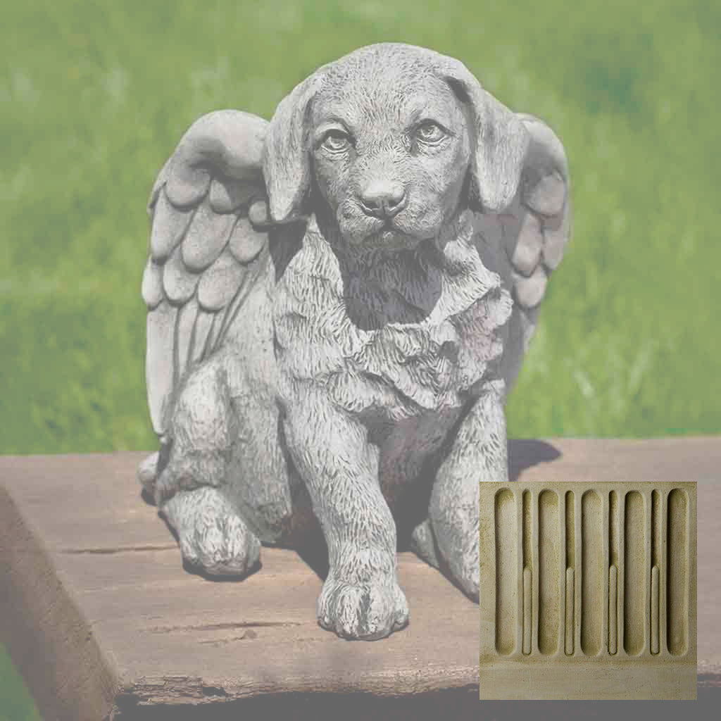Campania Angel Puppy Garden Statue - A-491 - Image 5