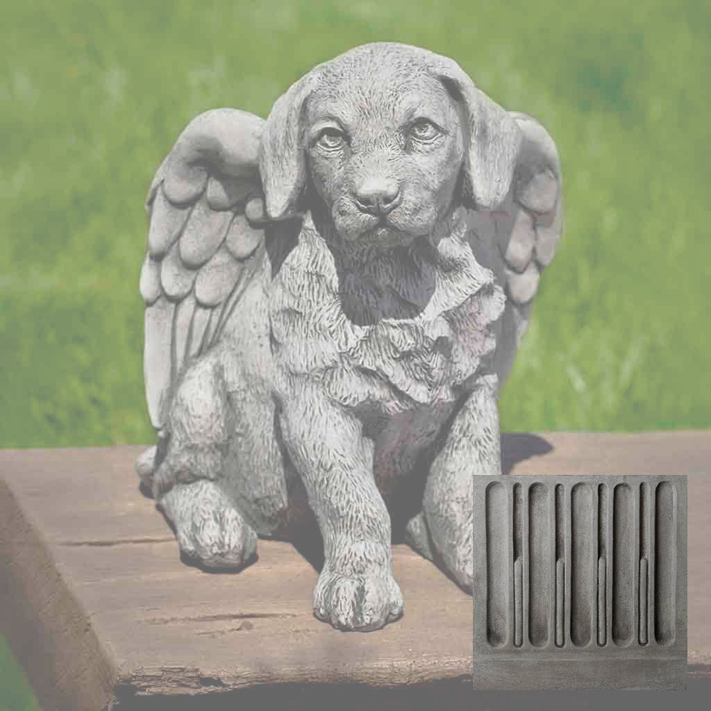 Campania Angel Puppy Garden Statue - A-491 - Image 8