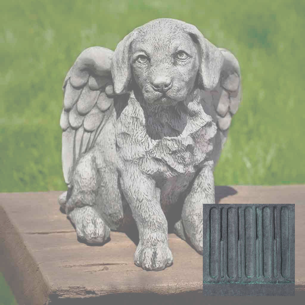 Campania Angel Puppy Garden Statue - A-491 - Image 9